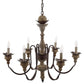 Modway Bountiful Vintage French Pendant Ceiling Light Candelabra Chandelier FredCo