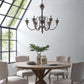 Modway Bountiful Vintage French Pendant Ceiling Light Candelabra Chandelier FredCo