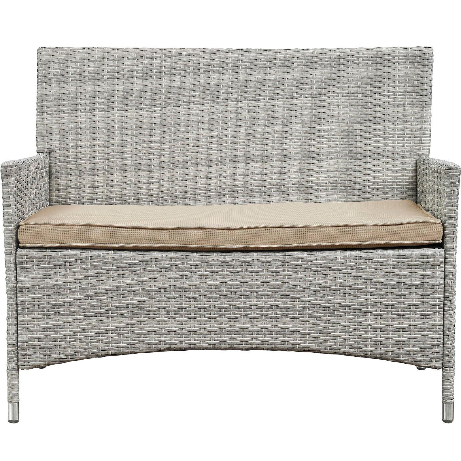 Modway Bridge 4 Piece Outdoor Patio Patio Conversation Set FredCo