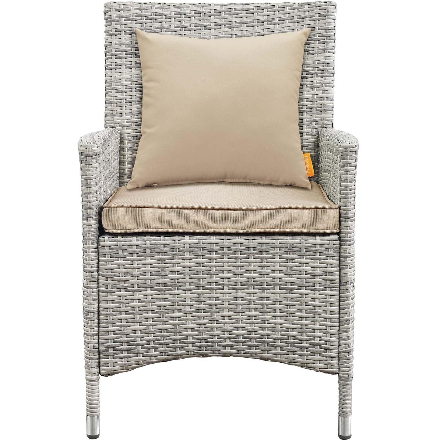 Modway Bridge 4 Piece Outdoor Patio Patio Conversation Set with Pillow Set FredCo