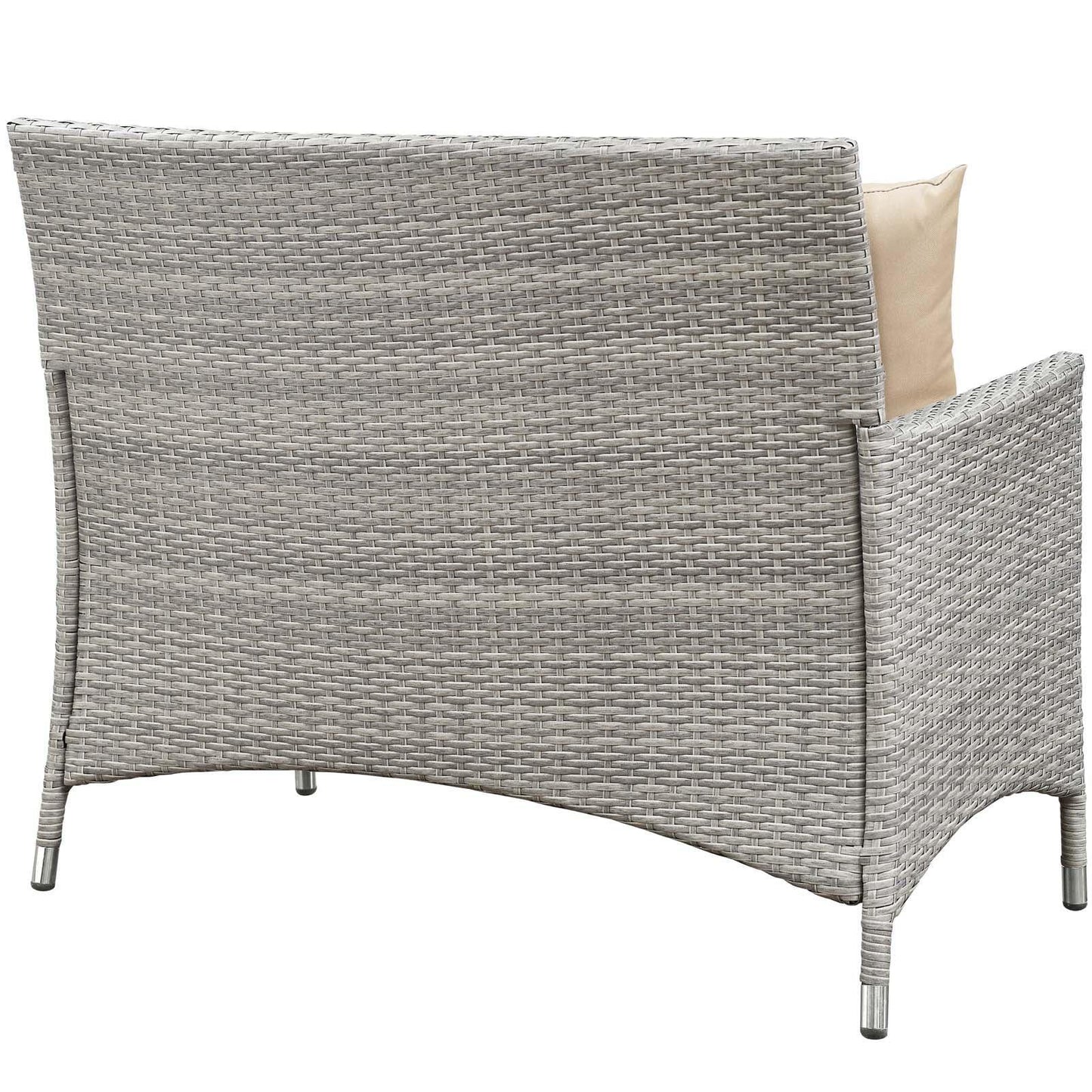 Modway Bridge 4 Piece Outdoor Patio Patio Conversation Set with Pillow Set FredCo