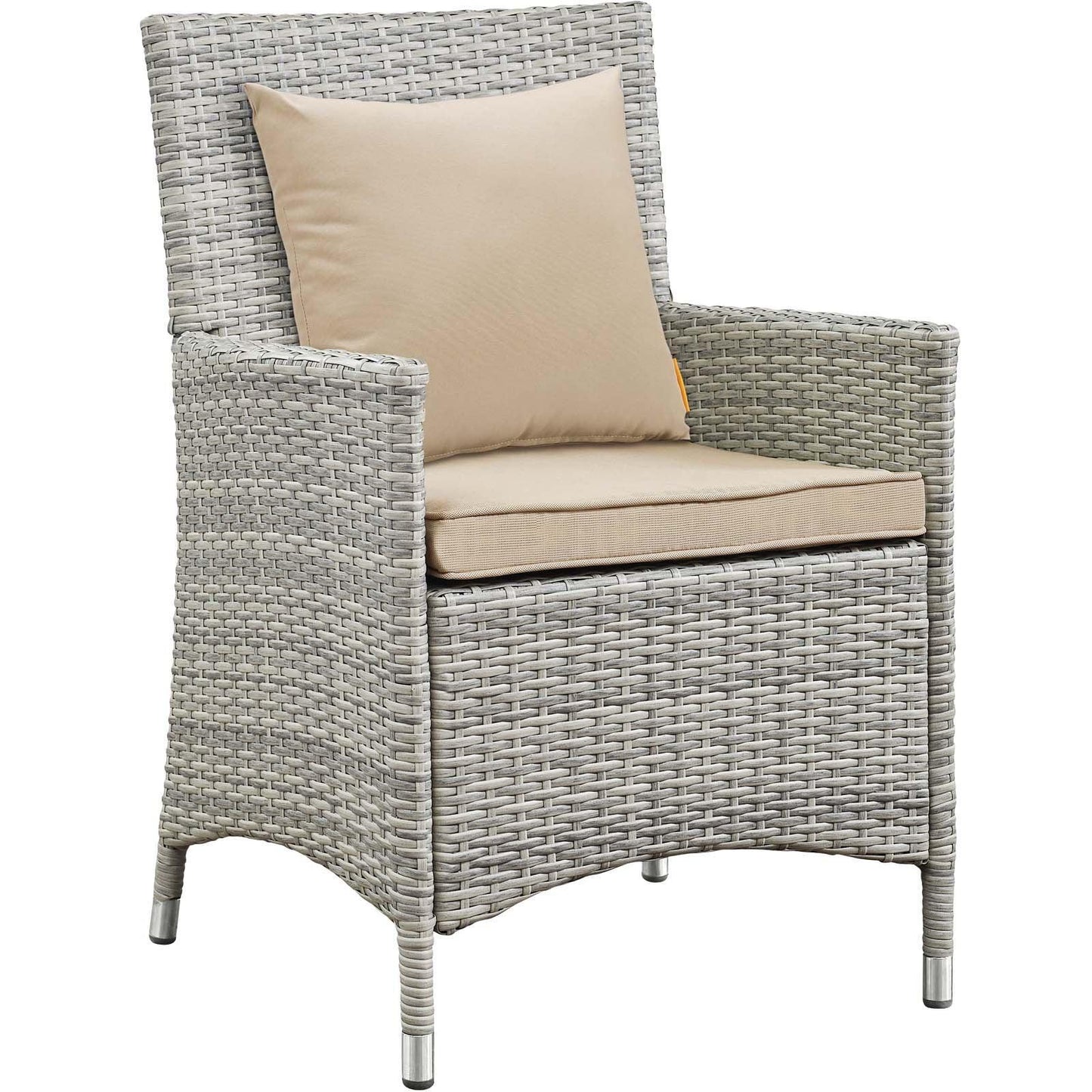 Modway Bridge 4 Piece Outdoor Patio Patio Conversation Set with Pillow Set FredCo