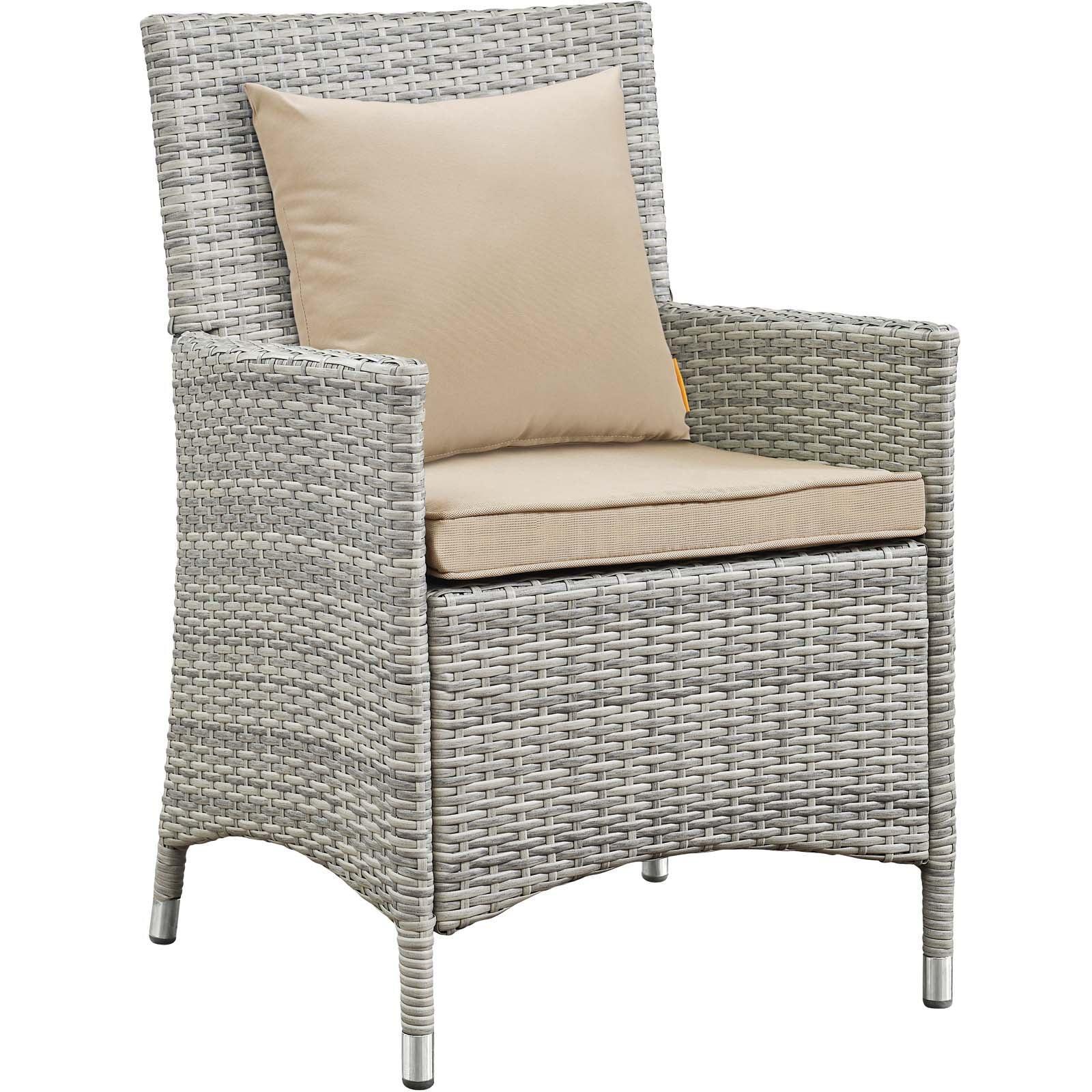 Modway Bridge 4 Piece Outdoor Patio Patio Conversation Set with Pillow Set FredCo