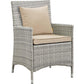Modway Bridge 4 Piece Outdoor Patio Patio Conversation Set with Pillow Set FredCo