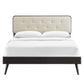 Modway Bridgette Full Wood Platform Bed With Splayed Legs FredCo