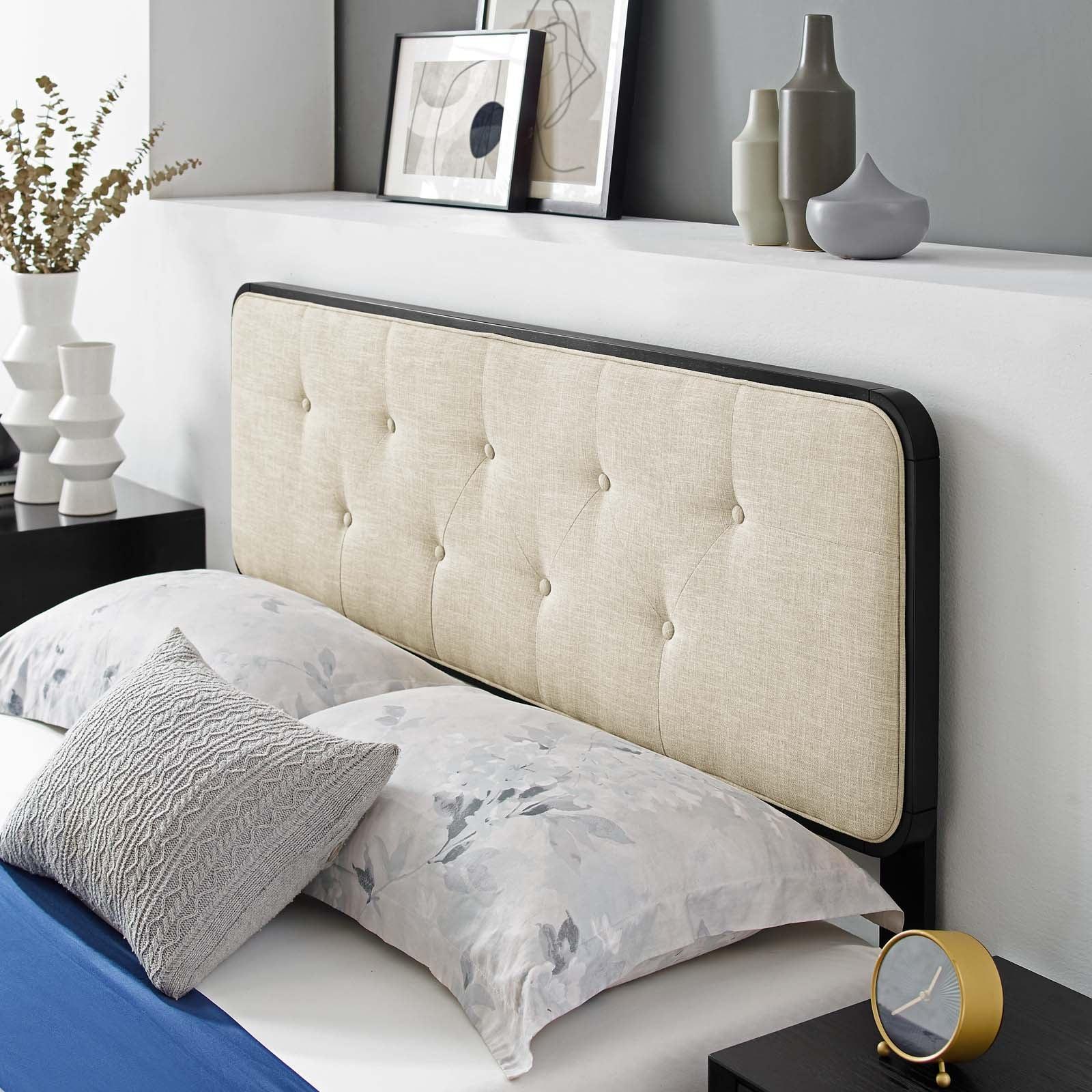Modway Bridgette King Wood Platform Bed With Angular Frame FredCo