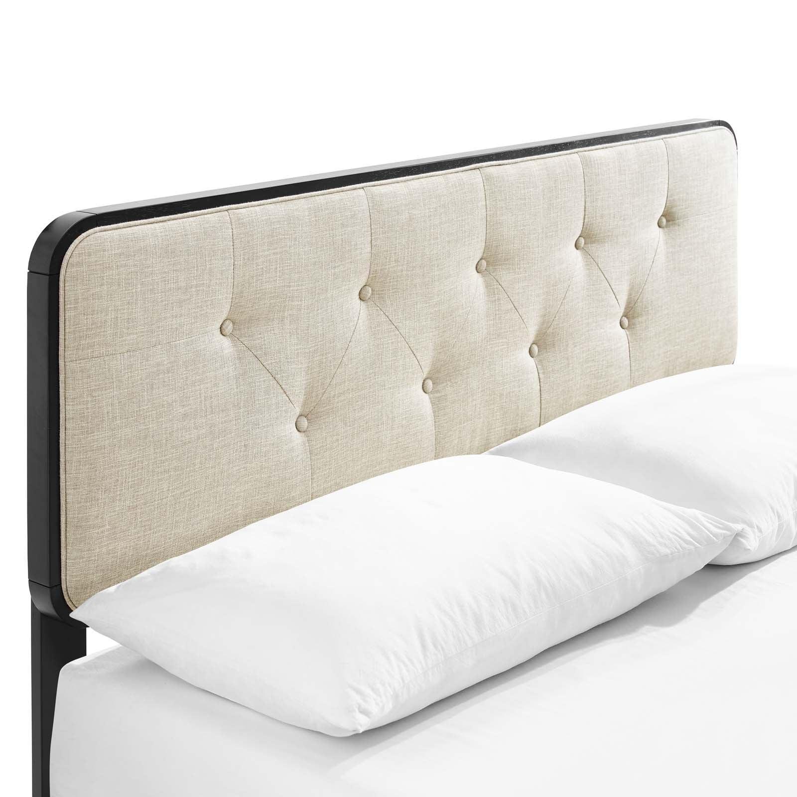 Modway Bridgette King Wood Platform Bed With Angular Frame FredCo