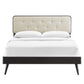 Modway Bridgette King Wood Platform Bed With Splayed Legs FredCo