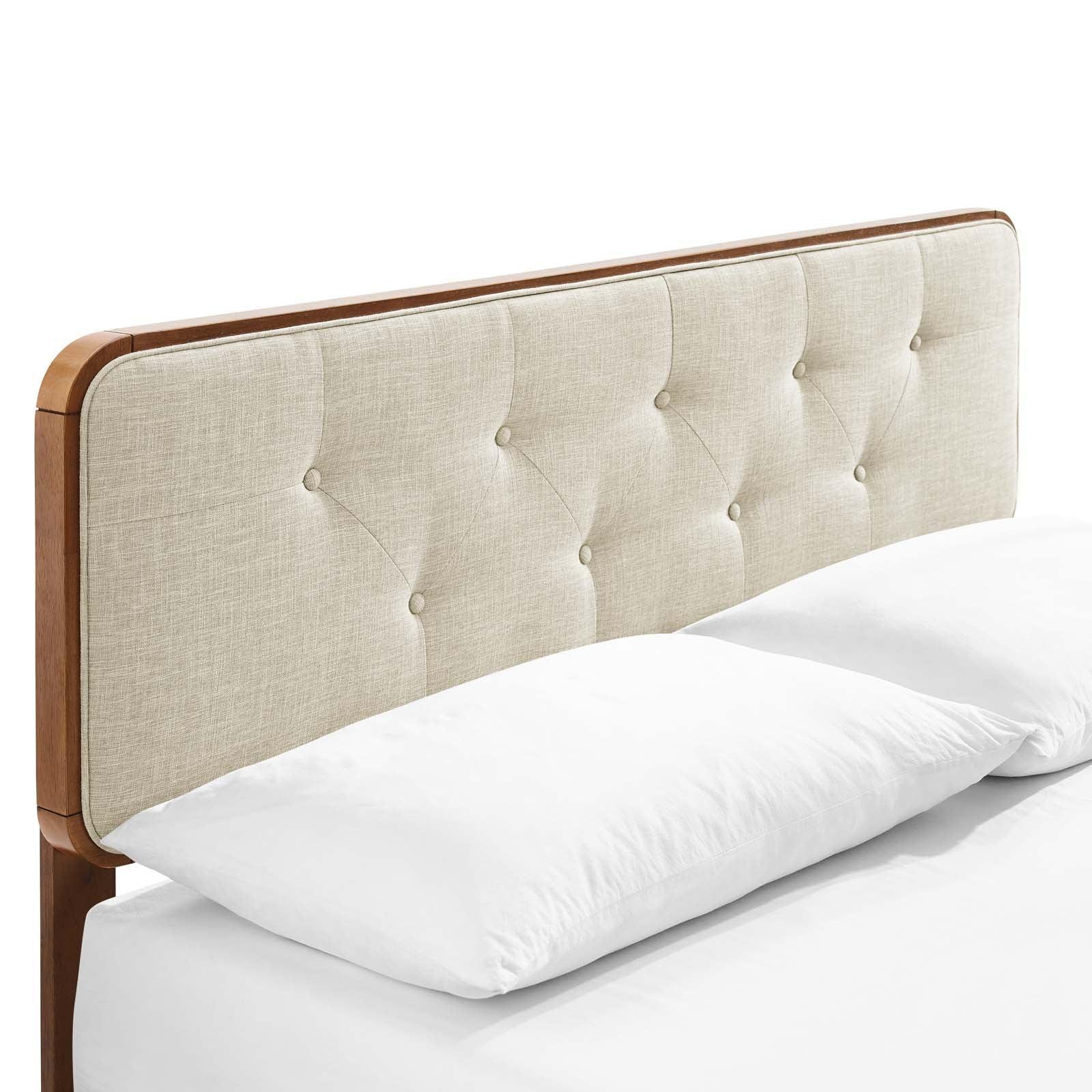Modway Bridgette Twin Wood Platform Bed With Splayed Legs FredCo