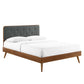Modway Bridgette Twin Wood Platform Bed With Splayed Legs FredCo