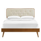 Modway Bridgette Twin Wood Platform Bed With Splayed Legs FredCo
