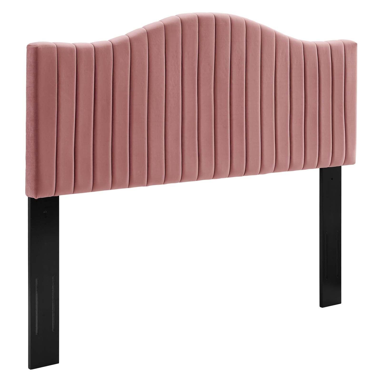 Modway Brielle Channel Tufted Performance Velvet Full/Queen Headboard FredCo