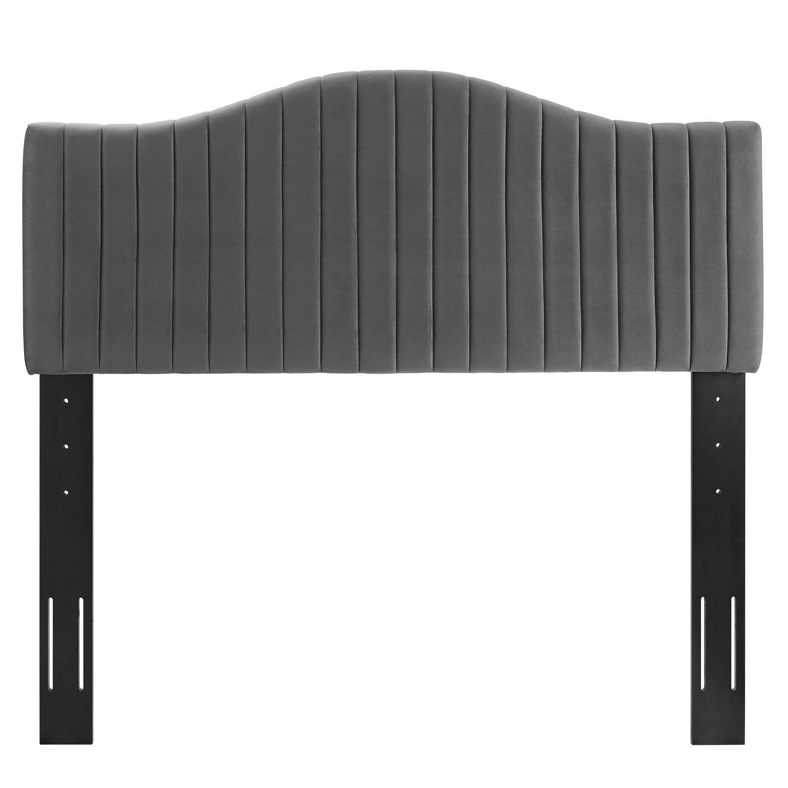 Modway Brielle Channel Tufted Performance Velvet Twin Headboard FredCo