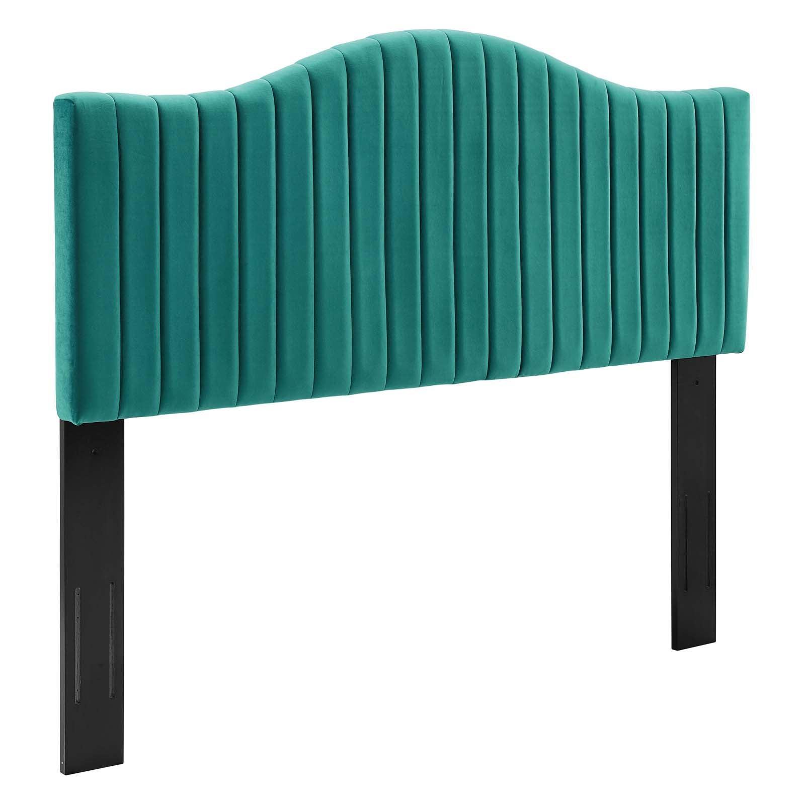 Modway Brielle Channel Tufted Performance Velvet Twin Headboard FredCo