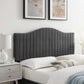 Modway Brielle Channel Tufted Performance Velvet Twin Headboard FredCo