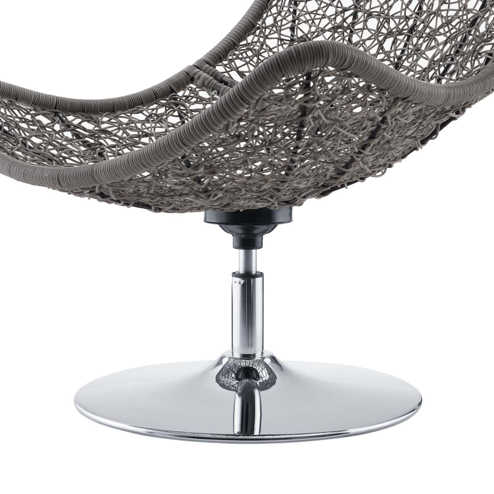 Modway Brighton Wicker Rattan Outdoor Patio Swivel Lounge Chair FredCo