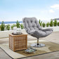 Modway Brighton Wicker Rattan Outdoor Patio Swivel Lounge Chair FredCo
