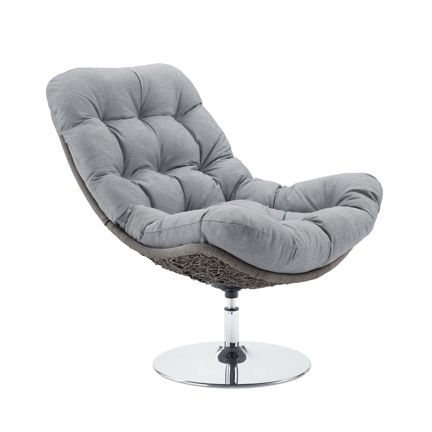 Modway Brighton Wicker Rattan Outdoor Patio Swivel Lounge Chair FredCo