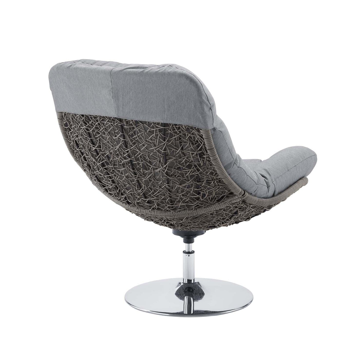 Modway Brighton Wicker Rattan Outdoor Patio Swivel Lounge Chair FredCo