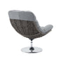 Modway Brighton Wicker Rattan Outdoor Patio Swivel Lounge Chair FredCo
