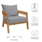 Modway Brisbane Teak Wood Outdoor Patio Armchair FredCo