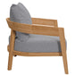 Modway Brisbane Teak Wood Outdoor Patio Armchair FredCo
