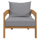 Modway Brisbane Teak Wood Outdoor Patio Armchair FredCo