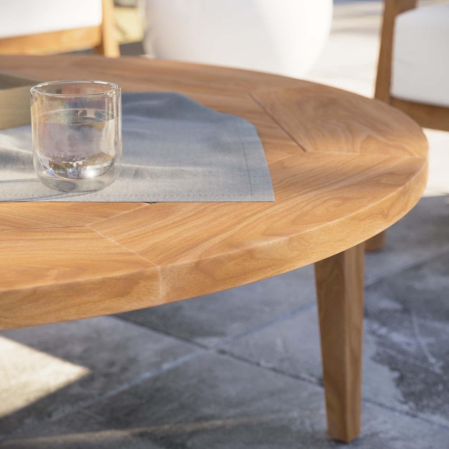 Modway Brisbane Teak Wood Outdoor Patio Coffee Table FredCo