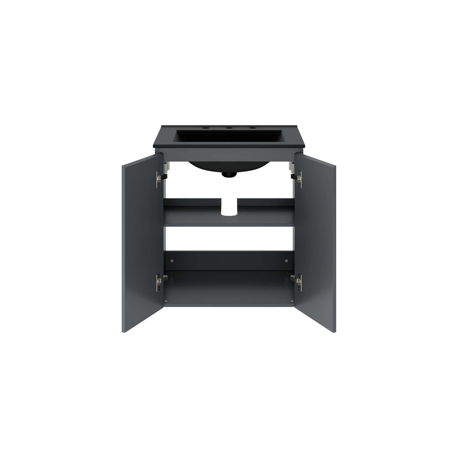 Modway Bryn 24" Wall-Mount Bathroom Vanity FredCo