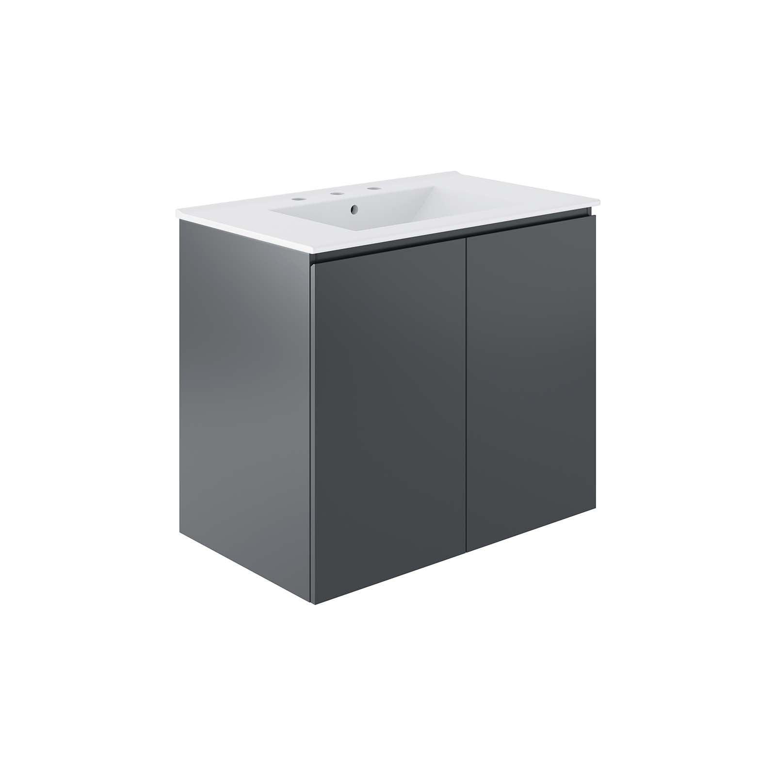Modway Bryn 30" Wall-Mount Bathroom Vanity FredCo