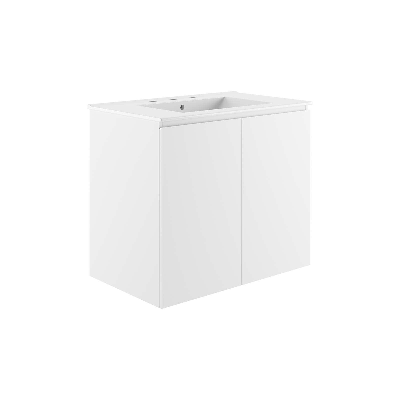 Modway Bryn 30" Wall-Mount Bathroom Vanity FredCo