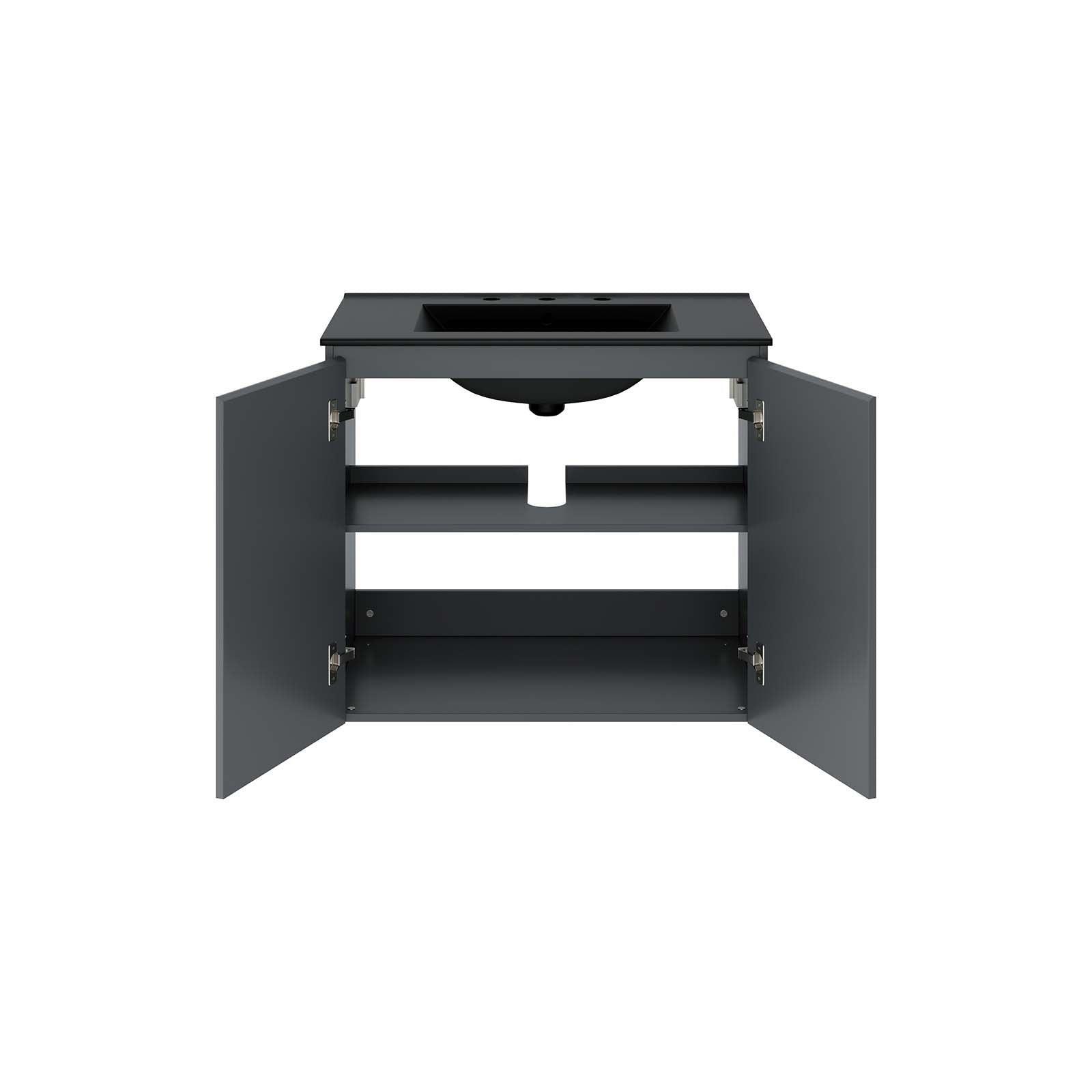 Modway Bryn 30" Wall-Mount Bathroom Vanity FredCo