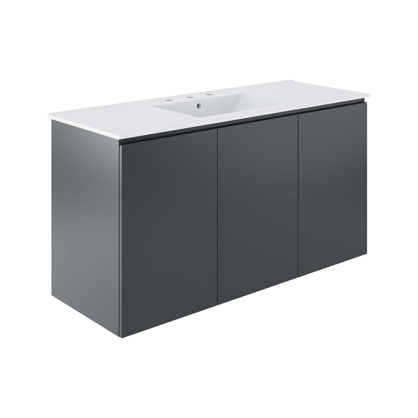 Modway Bryn 48" Wall-Mount Bathroom Vanity FredCo