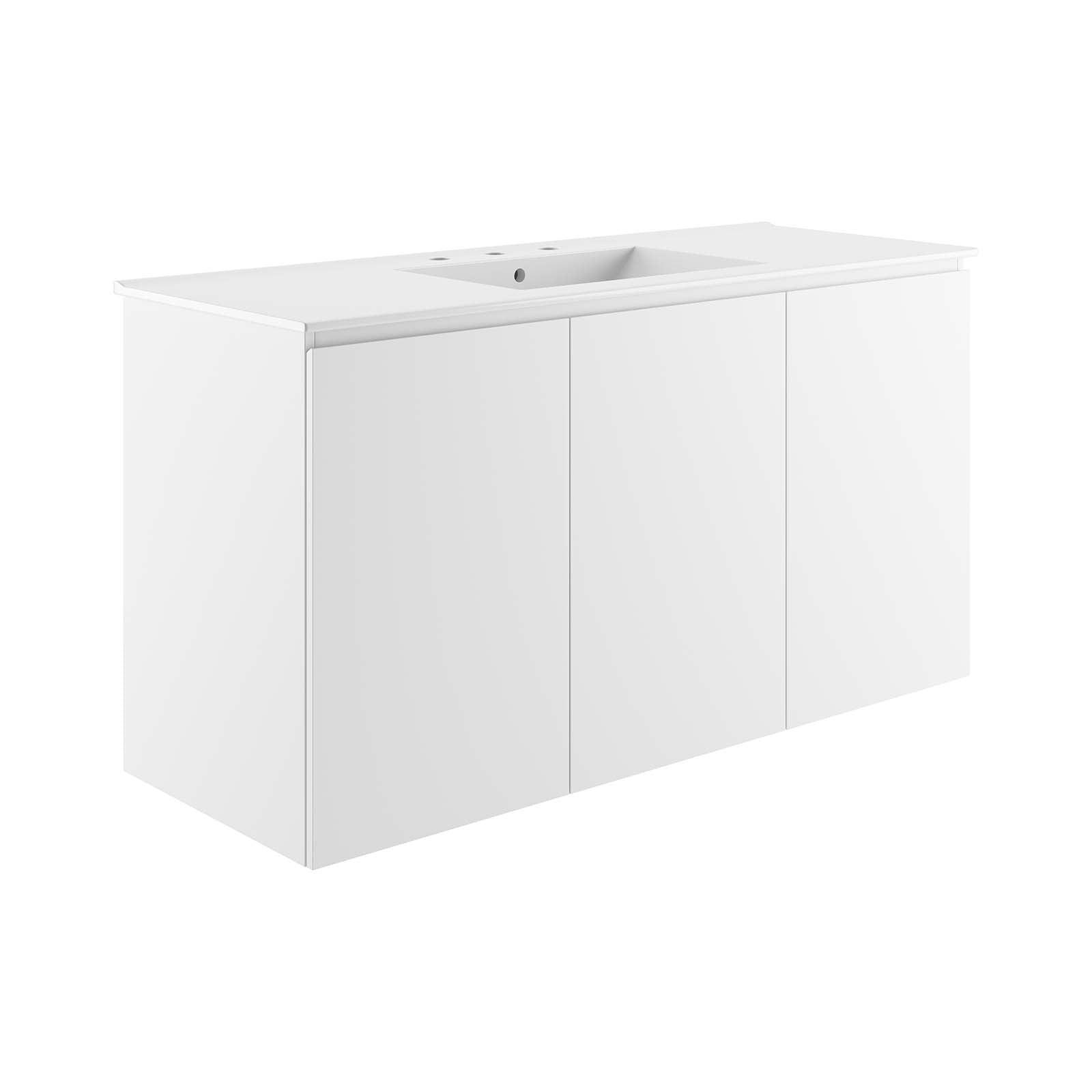 Modway Bryn 48" Wall-Mount Bathroom Vanity FredCo
