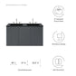 Modway Bryn 48" Wall-Mount Double Sink Bathroom Vanity FredCo