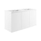Modway Bryn 48" Wall-Mount Double Sink Bathroom Vanity FredCo