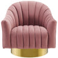 Modway Buoyant Swivel Chair Performance Velvet Set of 2 FredCo