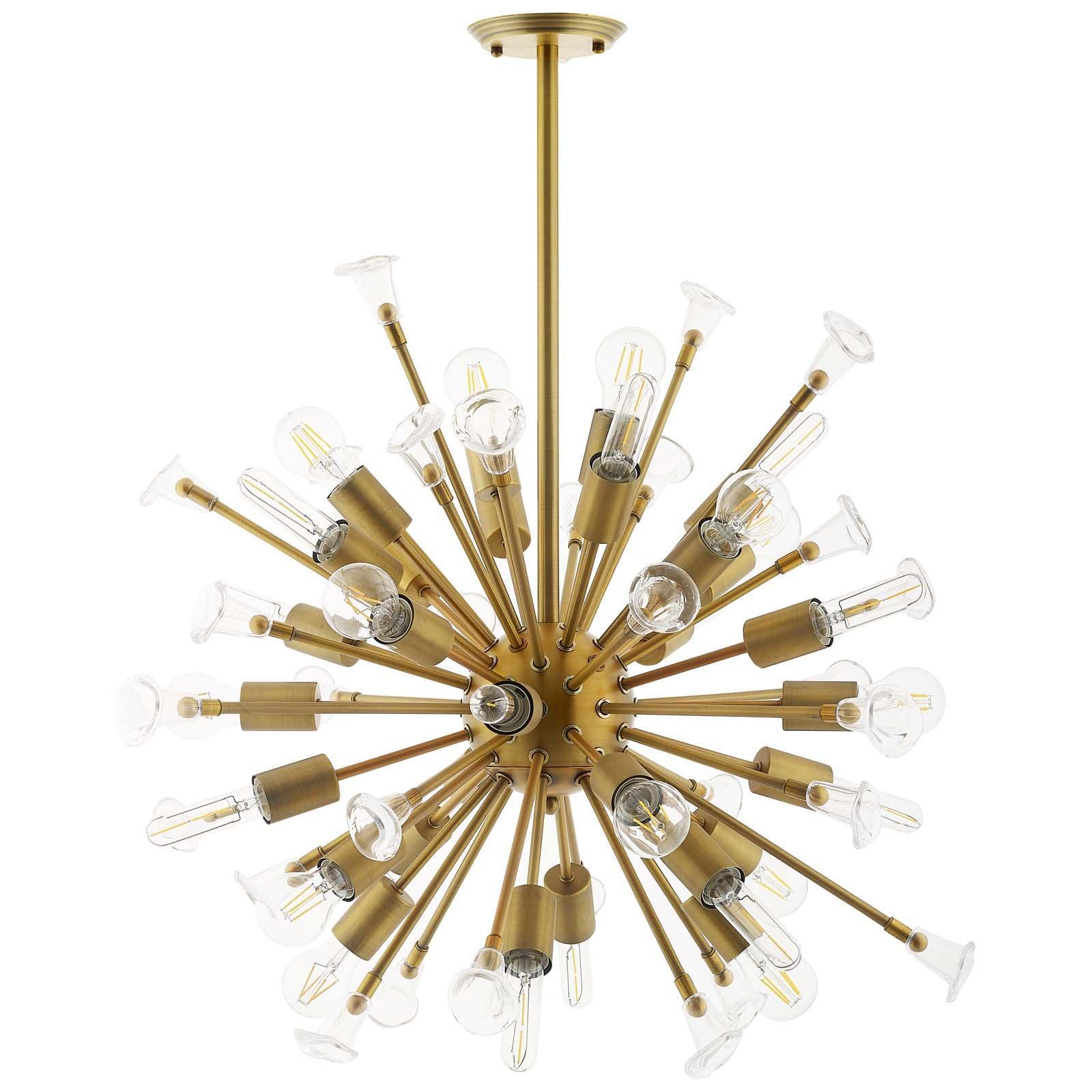 Modway Burst Ceiling Light Pendant Chandelier FredCo