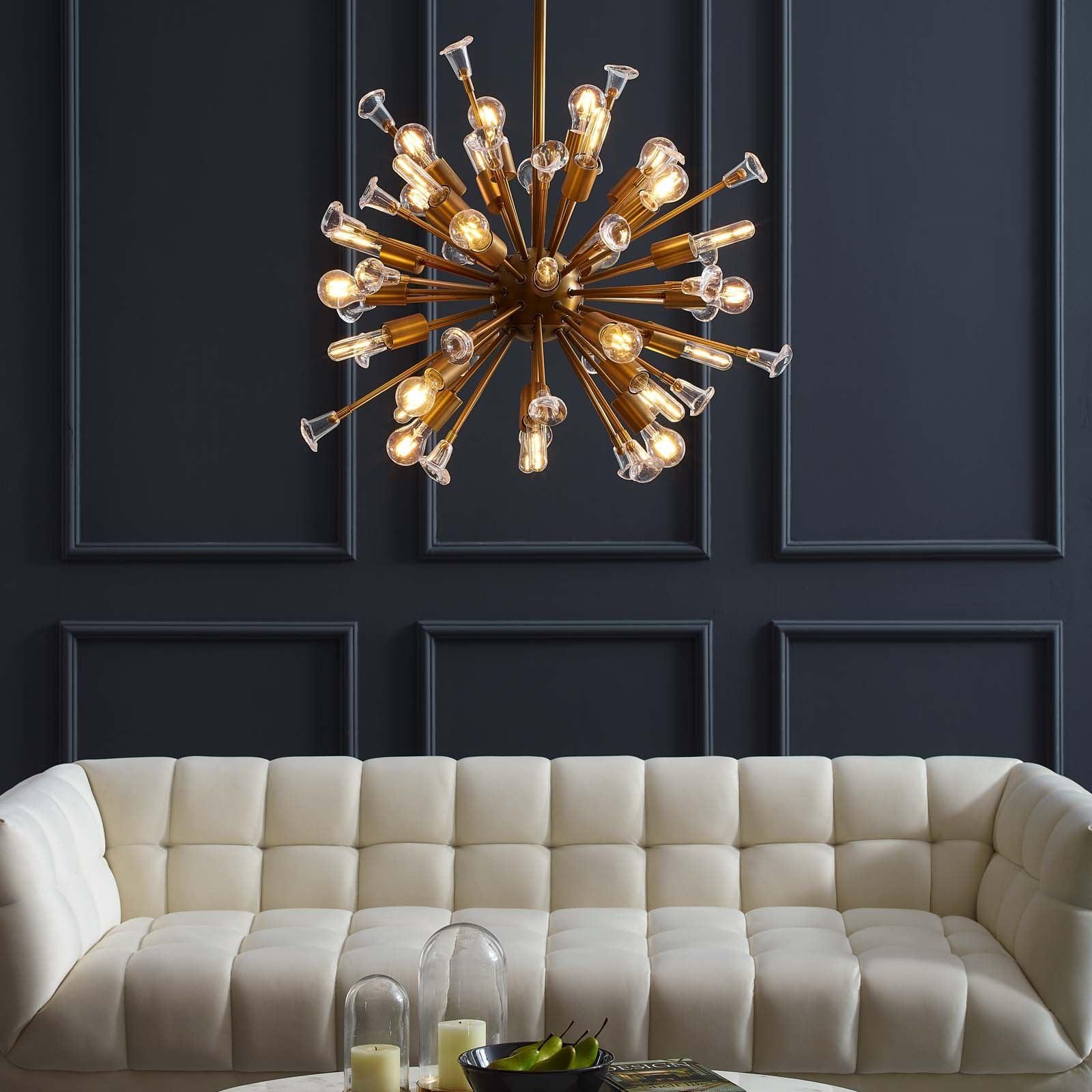 Modway Burst Ceiling Light Pendant Chandelier FredCo