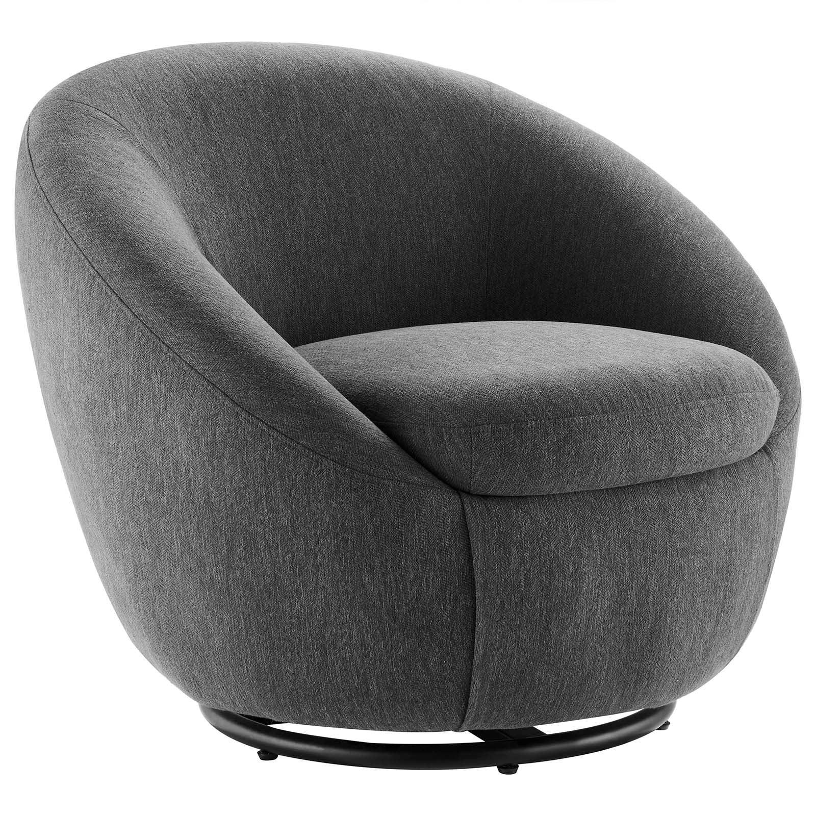 Modway Buttercup Upholstered Fabric Swivel Chair FredCo