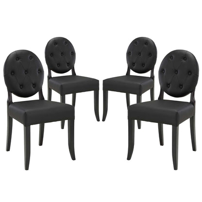 Modway Button Dining Side Chair Set of 4 FredCo