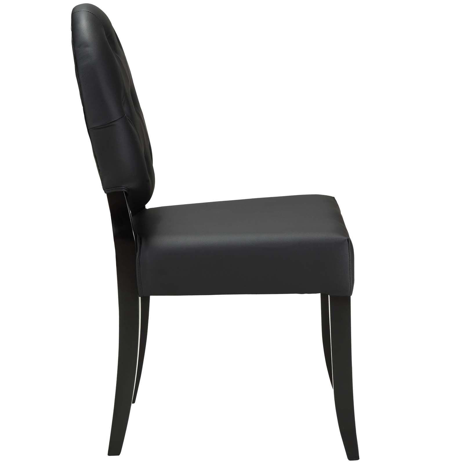 Modway Button Dining Vinyl Side Chair FredCo