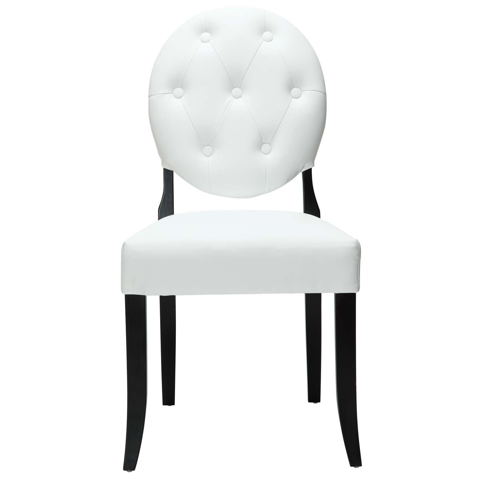 Modway Button Dining Vinyl Side Chair FredCo