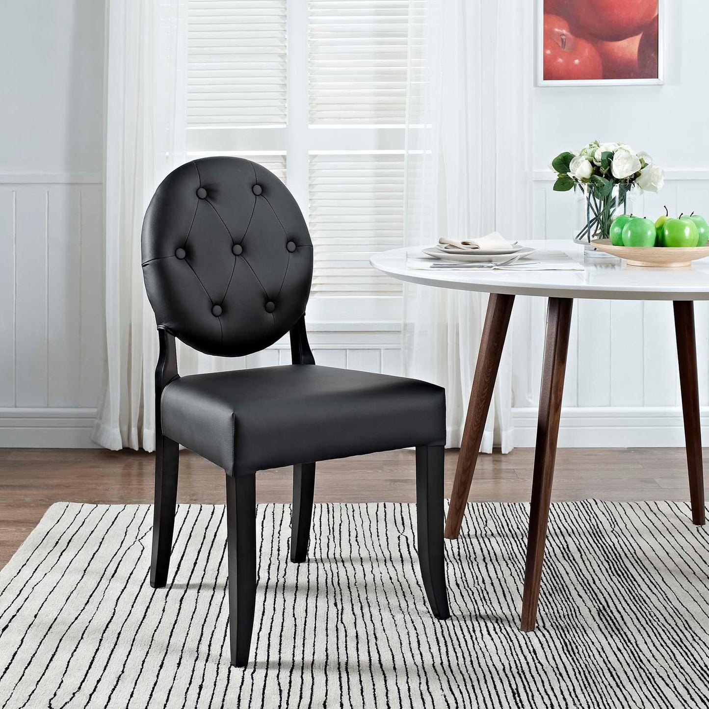 Modway Button Dining Vinyl Side Chair FredCo