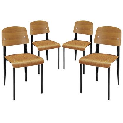 Modway Cabin Dining Side Chair Set of 4 FredCo