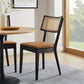 Modway Caledonia Vegan Leather Upholstered Wood Dining Chairs - Set of 2 FredCo