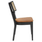 Modway Caledonia Vegan Leather Upholstered Wood Dining Chairs - Set of 2 FredCo