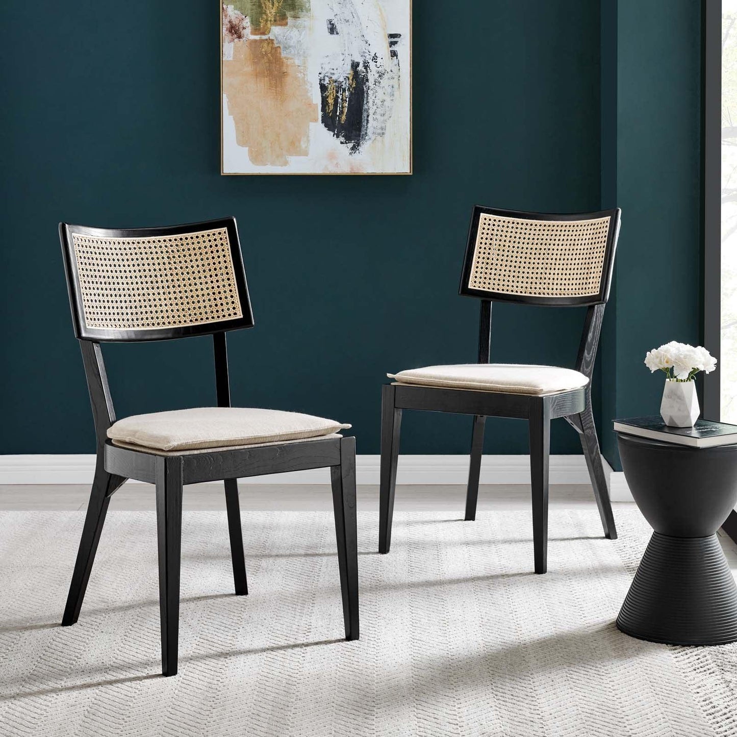 Modway Caledonia Wood Dining Chair Set of 2 FredCo