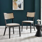 Modway Caledonia Wood Dining Chair Set of 2 FredCo