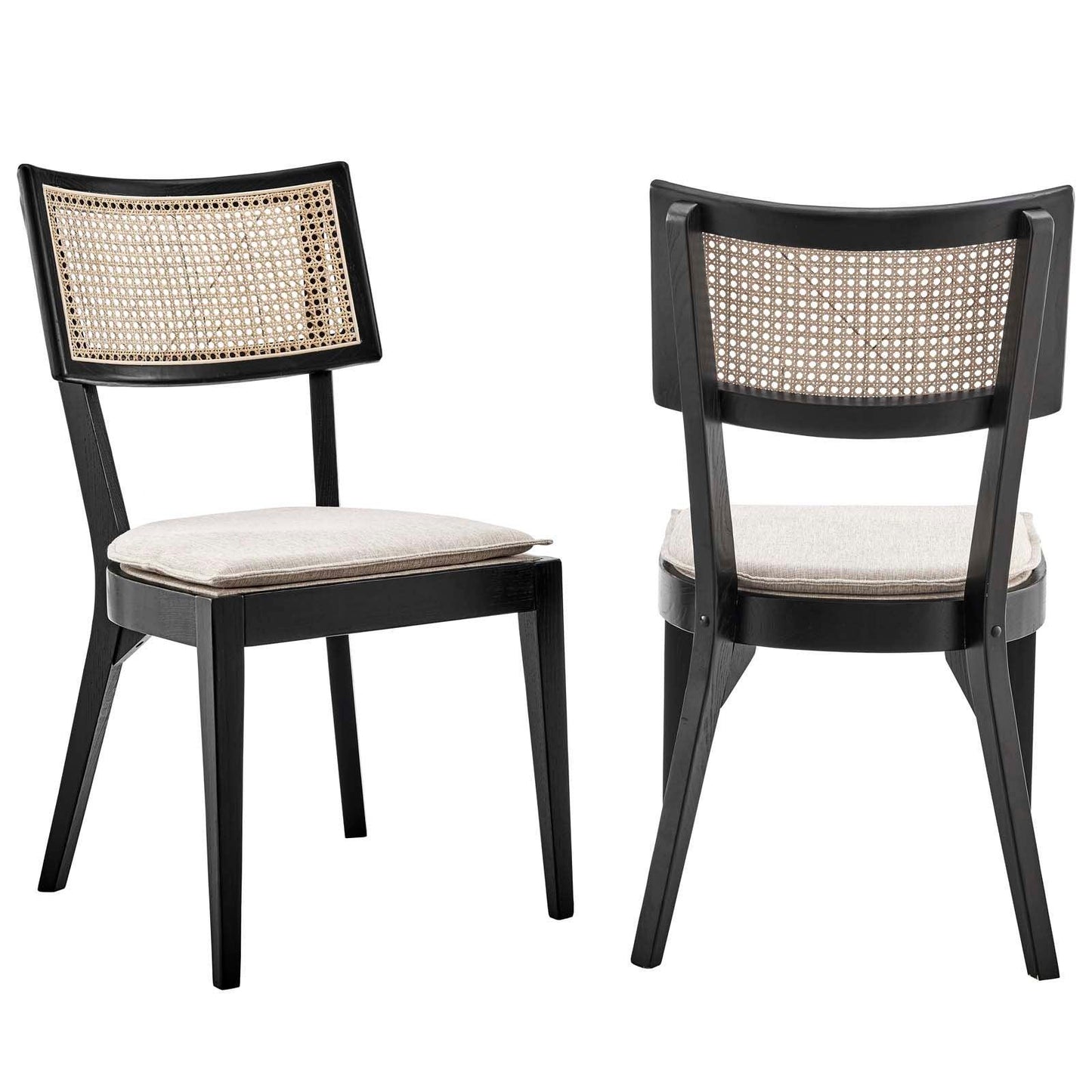 Modway Caledonia Wood Dining Chair Set of 2 FredCo
